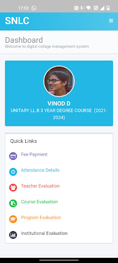 Android application Student - SNLC screenshort