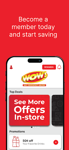 Android application Wow Rewards screenshort