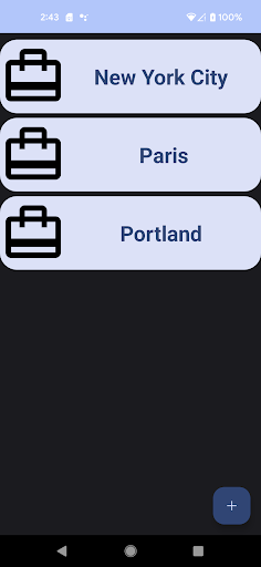 Android application Trip Summary screenshort