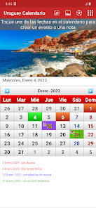 Captura de Pantalla 1 Uruguay Calendario 2023 android