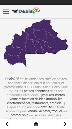 Android application Deals226 - petites annonces au screenshort