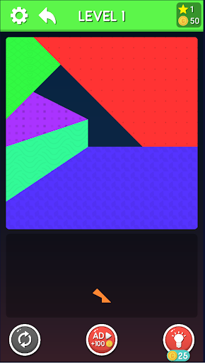 Android application Tangram Puzzle Game screenshort
