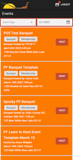 Android application Uplands Fundraising Event App screenshort