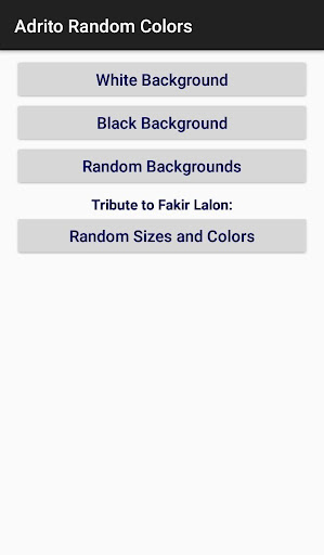 Android application Adrito Random Color Generator screenshort