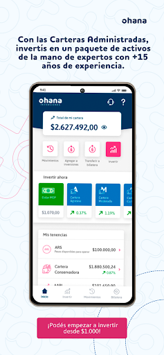 Android application Ohana Inversiones screenshort