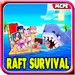 Cover Image of ダウンロード One Block Raft Survival MCPE  APK