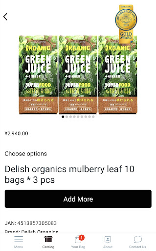 Delish Organics JP Screen 2