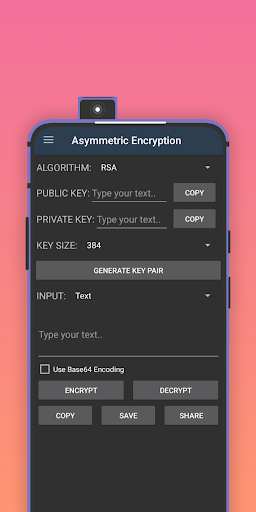 CRYPT-R: Cryptography Tools Screen 3
