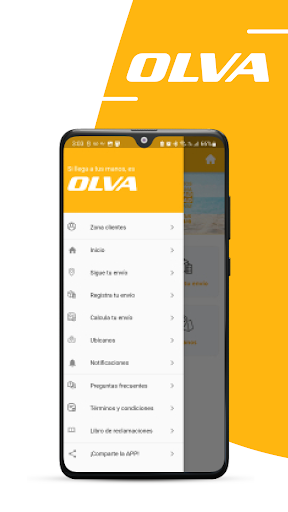 Android application Olva screenshort
