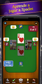 Imágen 1 Spades Juego de cartas clásico android
