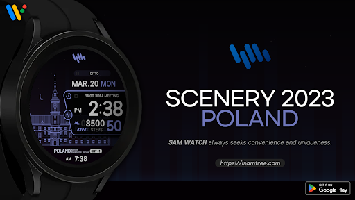 Android application SamWatch Scenery 2023 Poland screenshort