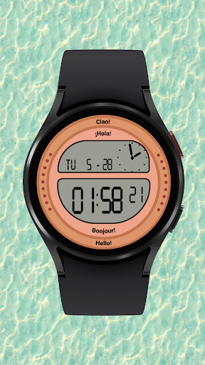 Pink Oval Watch Face screenshot 5