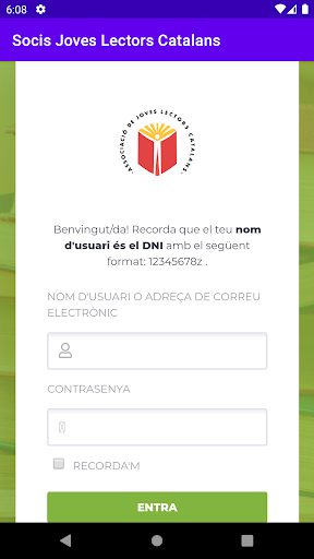 Android application Socis Joves Lectors Catalans screenshort