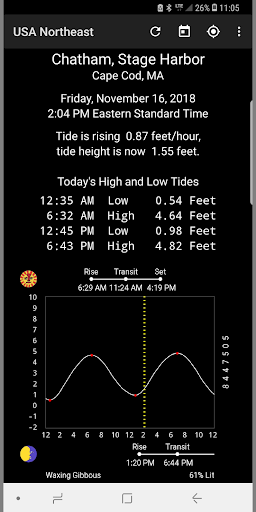 Tide Now USA Northeast - Tides Screen 2