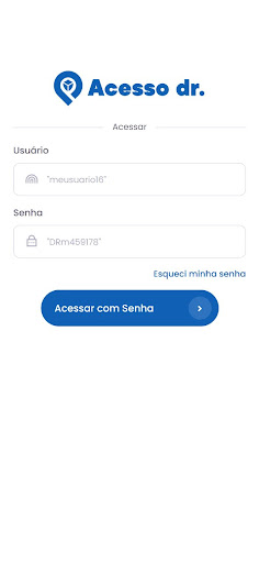 Android application Acesso dr. screenshort