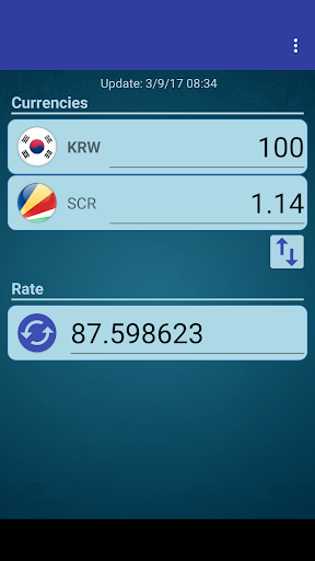 Android application S Korea Won x Seychelles Rupee screenshort