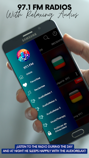 Android application 97.1 fm radio station music screenshort