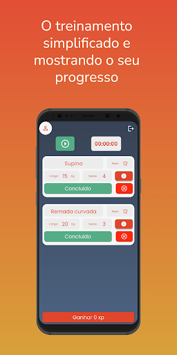 Android application Play Workout screenshort