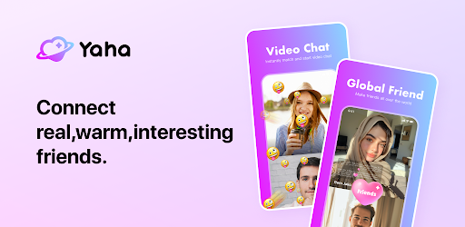 Yaha - Chat&Meet real friends официальный баннер обложки приложения для Android