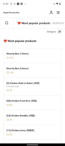 Royal Munchy Box Screen 3