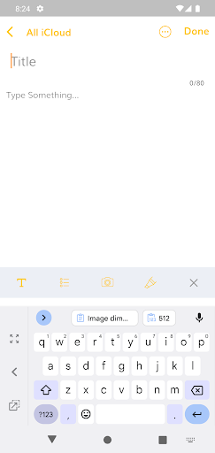 Advance note Screen 3