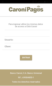 Captura 11 Caroní Pagos Banco Caroní, C.A android