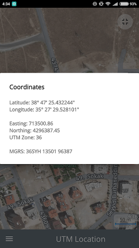 UTM Location Screen 3