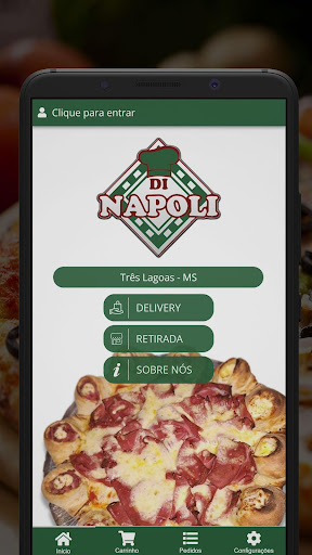 Android application Pizzaria Dinapoli screenshort