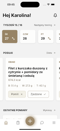 Android application SylwetkaPro screenshort