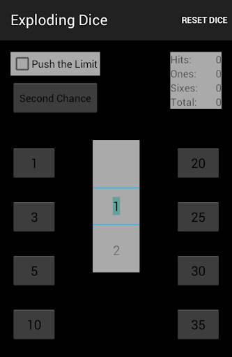 Android application Exploding Dice screenshort