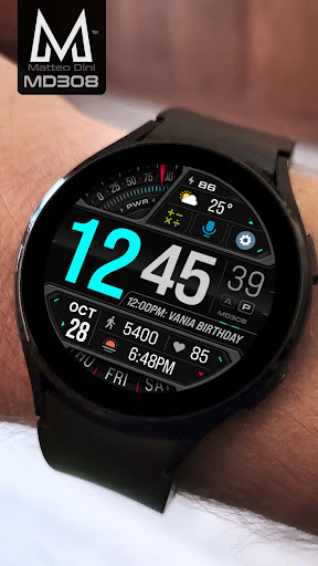 MD308 Digital watch face Screen 2