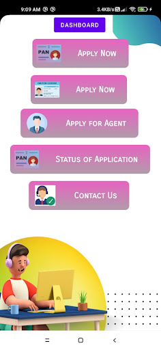 Skynyx pan card apply Screen 2