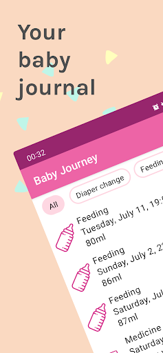 Android application Baby Journey screenshort