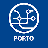 City transport map Porto icon