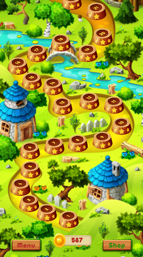 Android application Magic Bottles Free: match 3 screenshort