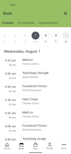 nuYu Fitness Screen 2