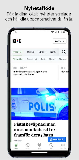 Android application KT-Kuriren screenshort
