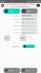 Burned out Fuel Calculator from Rate Weight