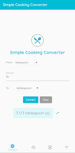 Simple Cooking Converter