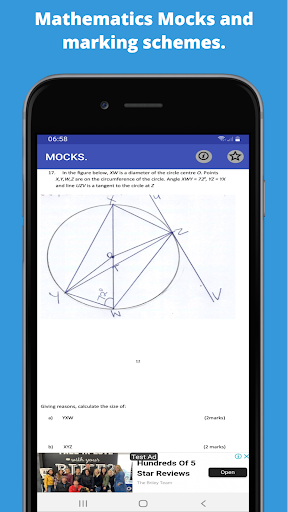 Mathematics; mocks papers. Screen 2