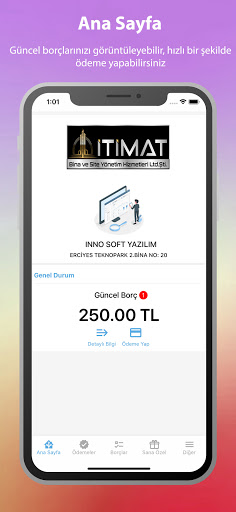 Android application İtimat Bina screenshort