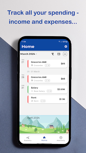 Android application Budget Companion screenshort