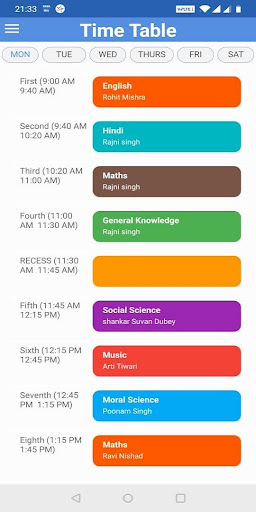 SchoolCatchUp Screen 2