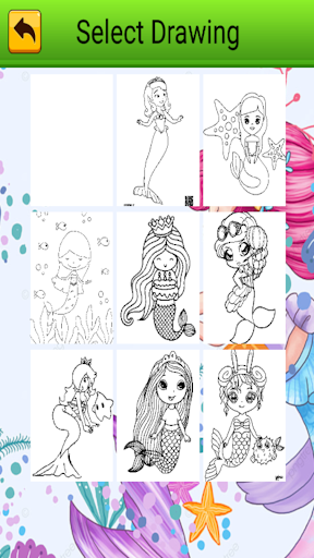princess mermaid coloring game Screen 3