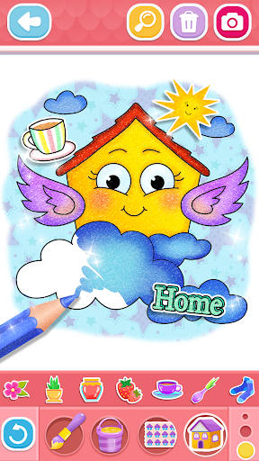 Glitter House coloring and dra photo 3