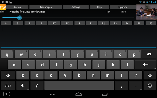 The FTW Transcriber Screen 2
