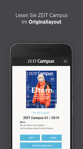 Android application ZEIT Campus screenshort