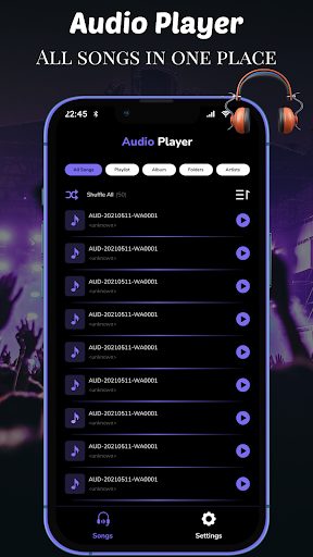 Android application MP3 Music Player: Audio Player screenshort