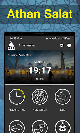 Android application Athan A Salat: Prayer Times screenshort