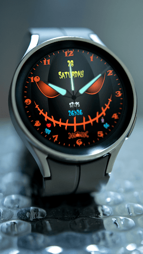 Android application Happy Halloween Watch Face screenshort